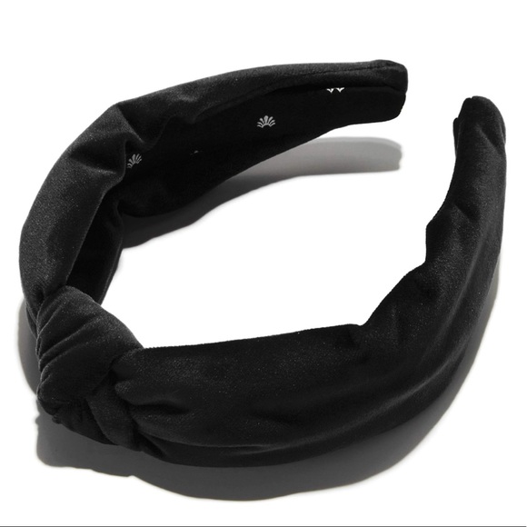 Lele Sadoughi Accessories - Lele Sadoughi Jet Velvet Knotted Headband